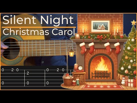 Silent Night - Christmas Carol (Simple Guitar Tab)