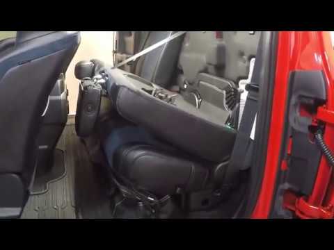 Ford F-150 How to Release the Rear Seat Backrest Latch (2015+)