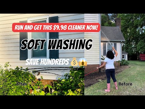 Soft Washing The Easiest Way | Run and get this $9.98 cleaner NOW ! 😱💰