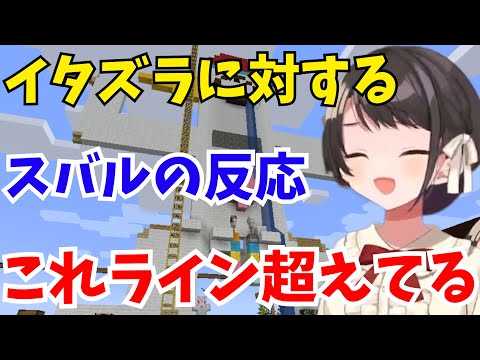 【Minecraft】ぺこらのイタズラに対するすばるの反応まとめ【ホロライブ切り抜き/大空スバル】