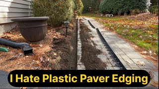 Replacing PAVER EDGE RESTRAINT that Heaved Up!