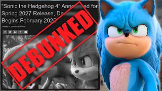 Sonic Movie 4 February Production Article DEBUNKED!! [PROOF]