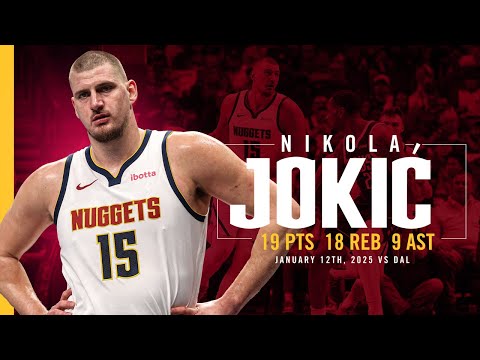 Nikola Jokić Near Triple-Double vs. Mavs | 1/12/25 Full Game Highlights