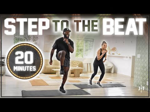 20 Minute Step To The Beat Workout [Low Impact & Motivating]