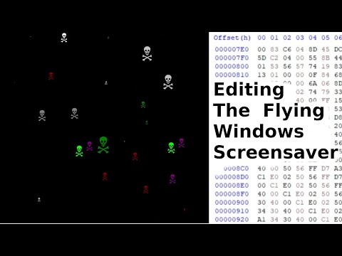 I edited the Flying Windows screensaver