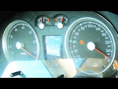 VW Golf 4 R32 3.2 HGP Turbo Acceleration 0-300