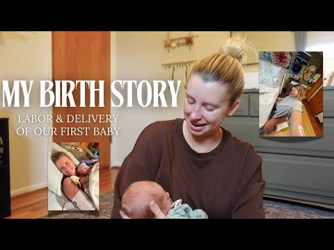 HE'S HERE 🤍 My Positive Birth Story + Name Reveal!