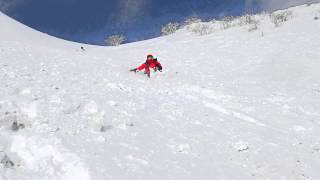 150215　荒島岳ヒップソリ下山