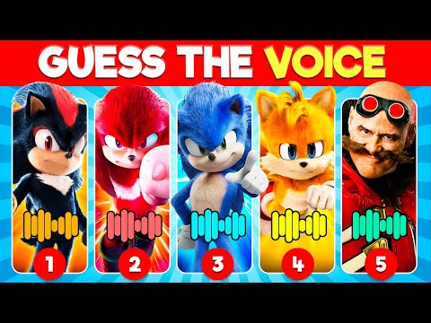 Guess the Sonic Characters by the Voice 🎬🦔💙