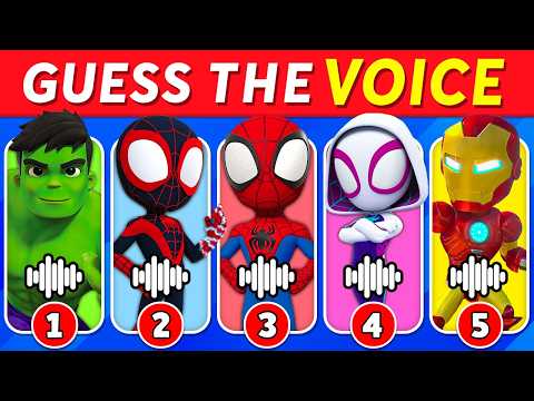 🔊 Guess the SPIDEY Characters by Their Voice 🕷️🦸‍♂️ | Spidey and His Amazing Friends Quiz