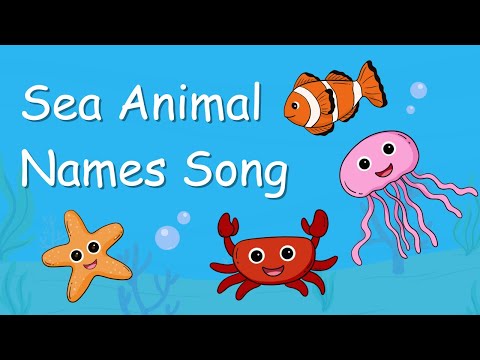 Must Watch! Sea Animal Names Song. #youtubekids #kidssong #rhymes #viralvideo