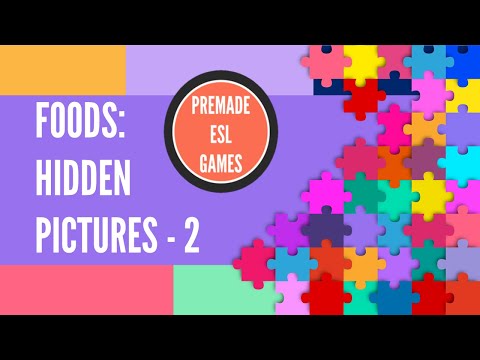 Foods - Hidden Pictures (Part 2) | English ESL Classroom Game