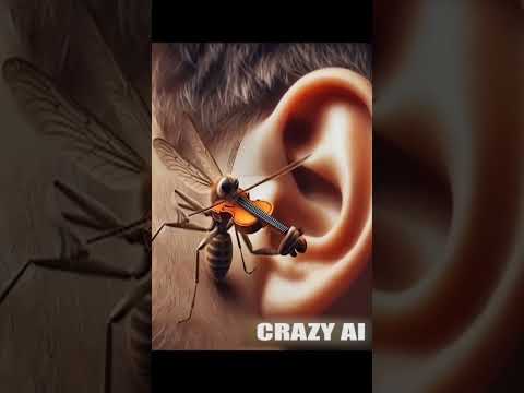 mosquito playing violin part-2 || #shorts #viralvideo #funny #crazyai