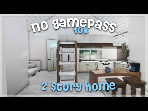 10k 2 Story home Bloxburg build | No Gamepasse needed