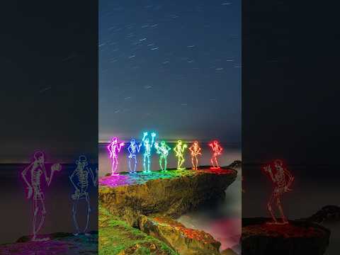 This photo took me 6 minutes and 48 seconds to light paint 💫 Music by @astro_bandit ❤️ #shorts