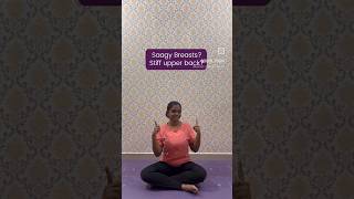 Yoga for saggy breasts and stiff upper back #yogaathome