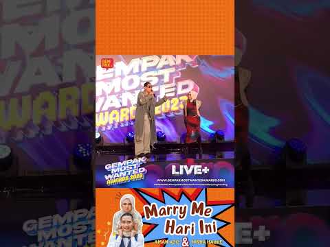 Marry Me Hari Ini LIVE - Gempak Most Wanted Awards 2023 | Aman Aziz & Nisha Haque