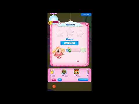 CandyCrush Levels 91 to 95 Gold Level 3 stars