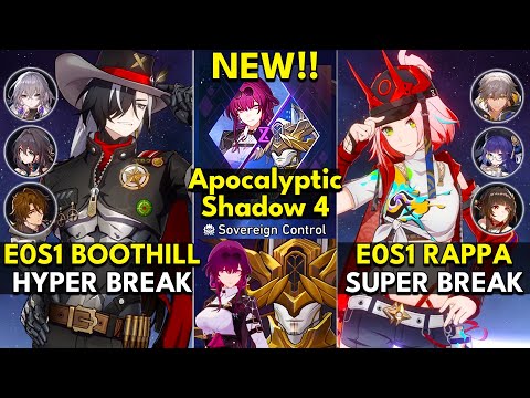 NEW Apocalyptic Shadow Floor 4 3 Stars | E0S1 Boothill & E0S1 Rappa | Honkai: Star Rail 2.6