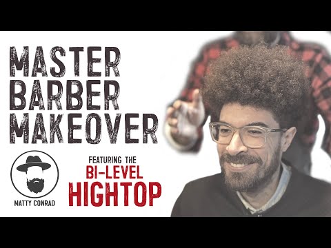 AMAZING BARBER TRANSFORMATION  (90'S INSPIRED BI-LEVEL HIGHTOP)