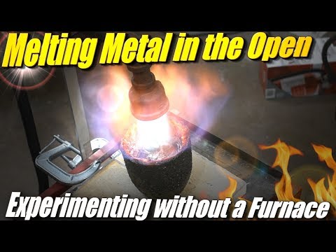 Attempting to Melt Aluminum without a Foundry Furnace Using a Forced Air Propane Burner