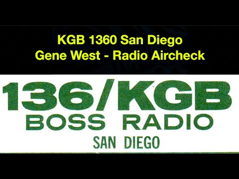 KGB 1360 San Diego - Gene West - August 14 1971 - Radio Aircheck