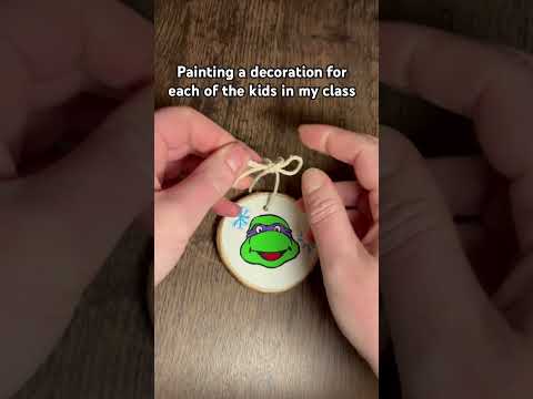 Hand painted Donatello ninja turtle decoration #ninjaturtles #painting #art