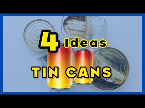 4 Tin Cans DIY Ideas |Tin Cans crafts home decor |Amazing  handmade idea with trash cans| cock cans