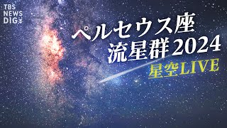 【星空LIVE】ペルセウス座流星群2024　夏の夜空に舞う流星を“超高感度カメラ”でLIVE配信！8月12日20時30分～｜TBS NEWS DIG