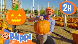 Halloween With Blippi At A Pumpkin Farm! | Educational Videos for Kids