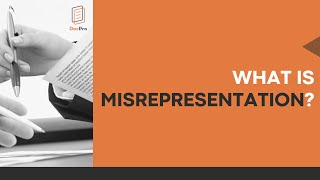 What is a Misrepresentation Under Contract Law?