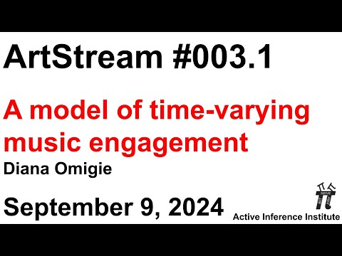 ActInf ArtStream 003.1 ~ Diana Omigie: "A model of time-varying music engagement"