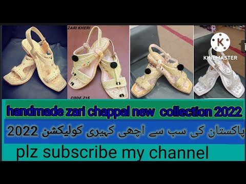 |Pakistan| |top zari chapples|      |designs for man's2022| |zari chapple hand made|