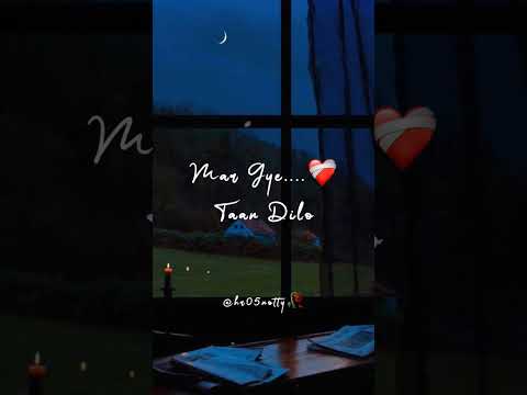 New Punjabi Sad Song Whatsapp Status | Jinde Rahe Taan Milange Status#sad #broken #alone #hr05notty