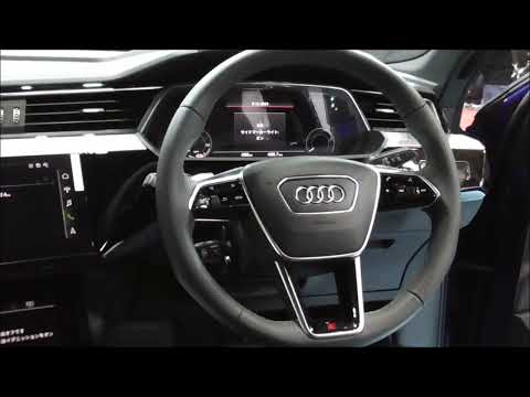 Audi Q8 Sportback 55 e-tron quattro S line 2023-2024 from the driver's seat to the back seat