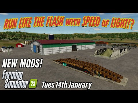 SUPER SPEED ON CONSOLE!!! 19+ NEW MODS! ON FARMING SIMULATOR 25 | PS5 (Review) 14th Jan 25.