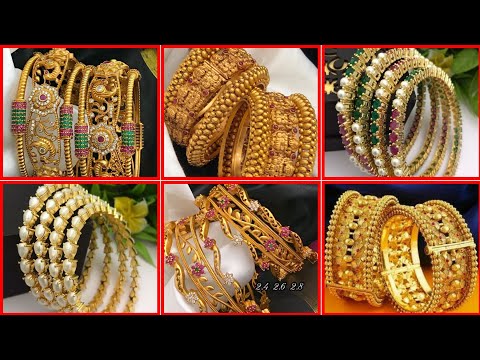 Anuradha Art Jewellery offers beautiful collection of traditional bangles in classic look.