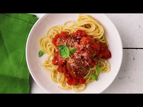 Spaghetti And Turkey Meatballs