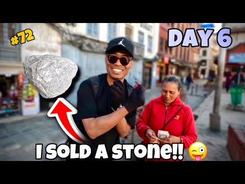 Day 6 || Rs. 100,000 from ZERO rupees || I Sold a stone! 🍀💵😂