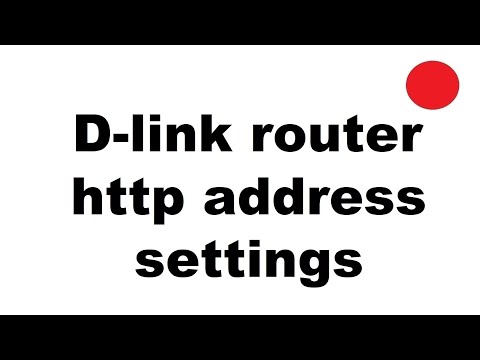 D-Link router  http address for changing the administrator settings admin