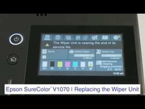 SureColor V1070 | How to Replace the Wiper Unit