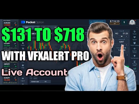 $131 to $718 with vfxAlert pro | Never lose in Pocket Option | Pocket Option Strategy