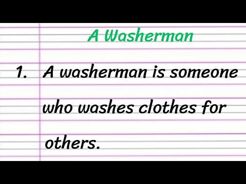 Washerman Essay in English 10 Lines || Short Essay on Washerman || Essay on Washerman