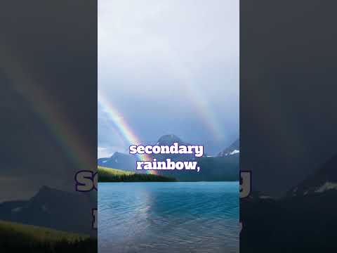 The facts about double rainbow Fascinating facts about double rainbows #earthfacts #science #facts