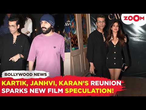 Kartik Aaryan, Janhvi Kapoor & Karan Johar REUNITE after Dostana 2 fallout: New film in the works?