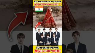 BTS Members Favourite Indian Traditional Outfit for Girls || #shorts #bts #kpop