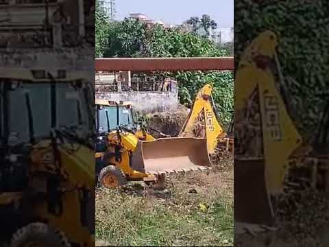 JCB से रांची में जमीन हड़पते दलाल। #thejantastoppage #latestnews #jamin