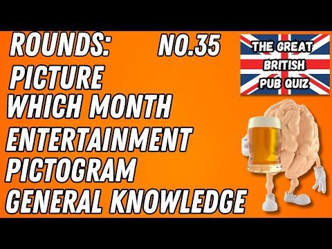 Great British Pub Quiz: Picture Round, Which Month, Entertainment, Pictogram & General Knowledge #35