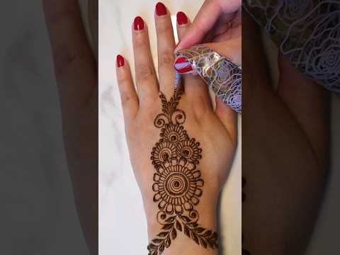 Try this Simple jewellery style henna design ✨️ #henna #mehndi #mehndidesign