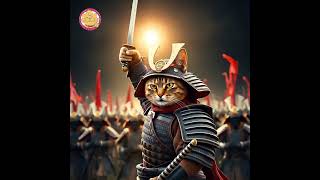 Paws of Honor: The Sameowrai Showdown #samuraicats #viralcats #viralvideos #catloverscommunity